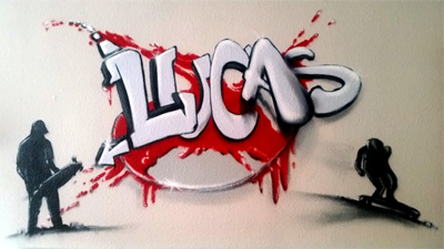 "Lucas" Graffiti