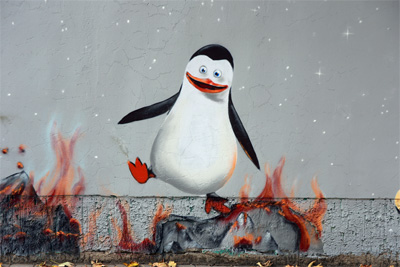 "Pinguin X-treme" Fassadengestaltung (Teil 02)