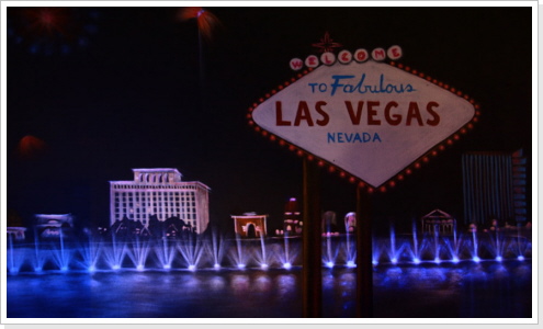 "Las Vegas at Night" Wandgestaltung (innen, Teil 01)