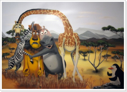 "Madagascar" Wandgestaltung (innen)